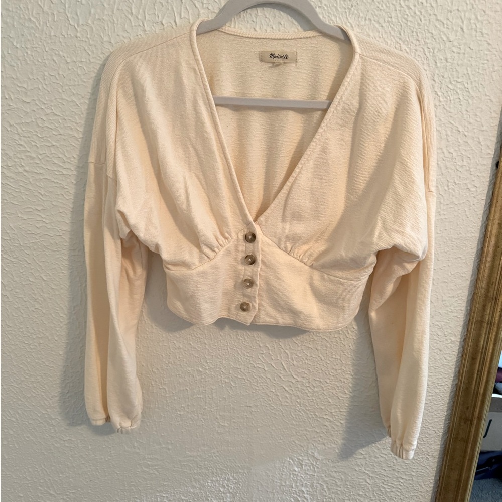 Madewell Long sleeve crop top